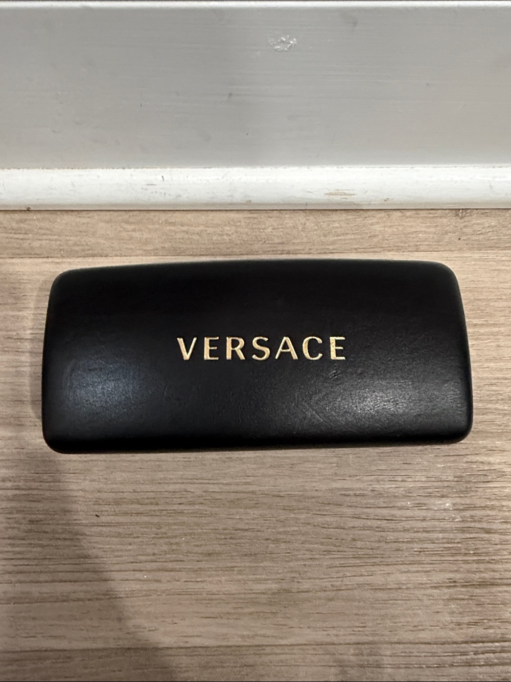 Versace Black and Gold Eyewear Case